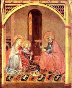 The Holy Family, attributed to Ambrogio Lorenzetti of Siena (c. 1345)